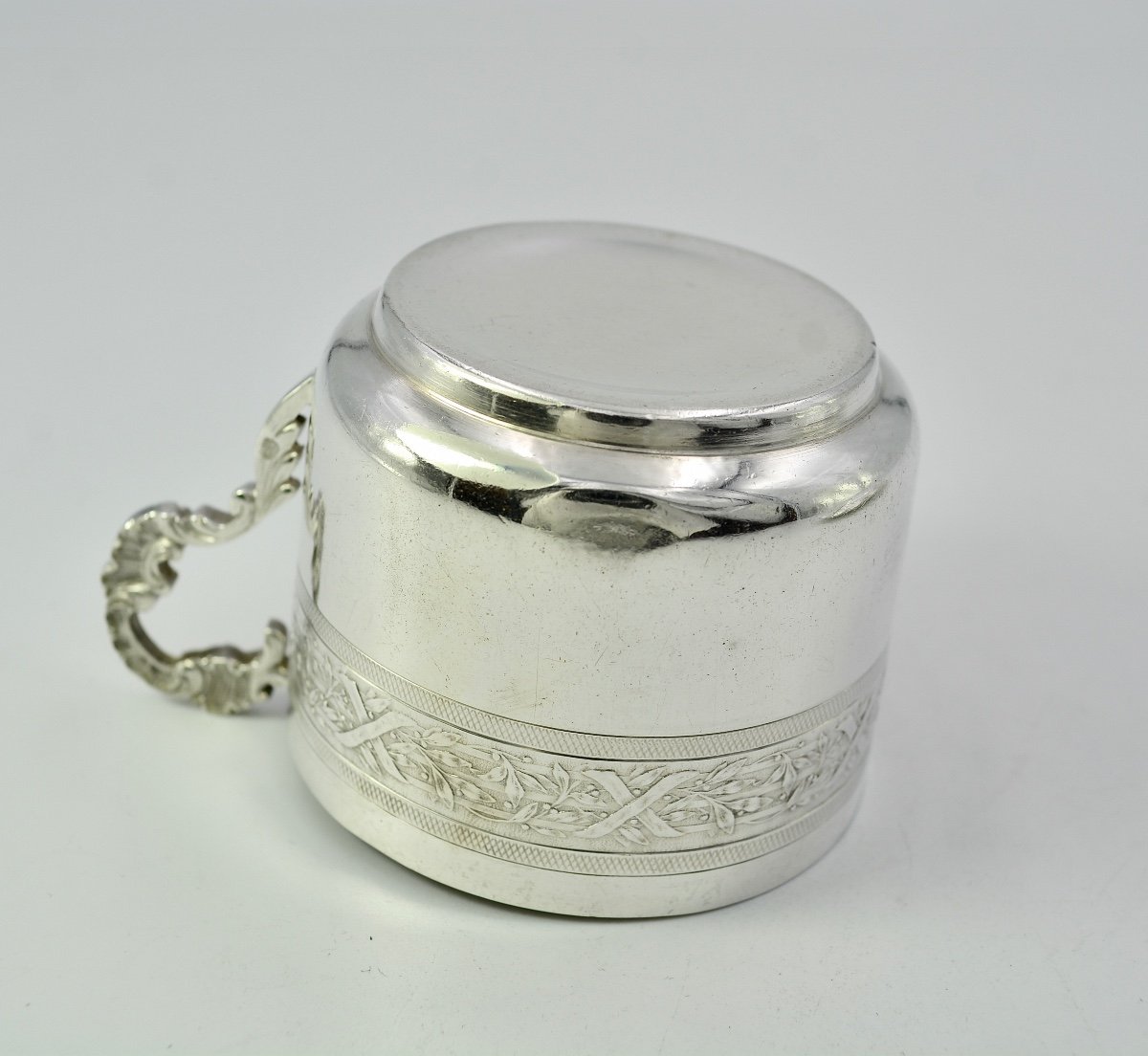 Tasse Et Sa Sous-tasse En Argent France Vers 1905 -photo-4