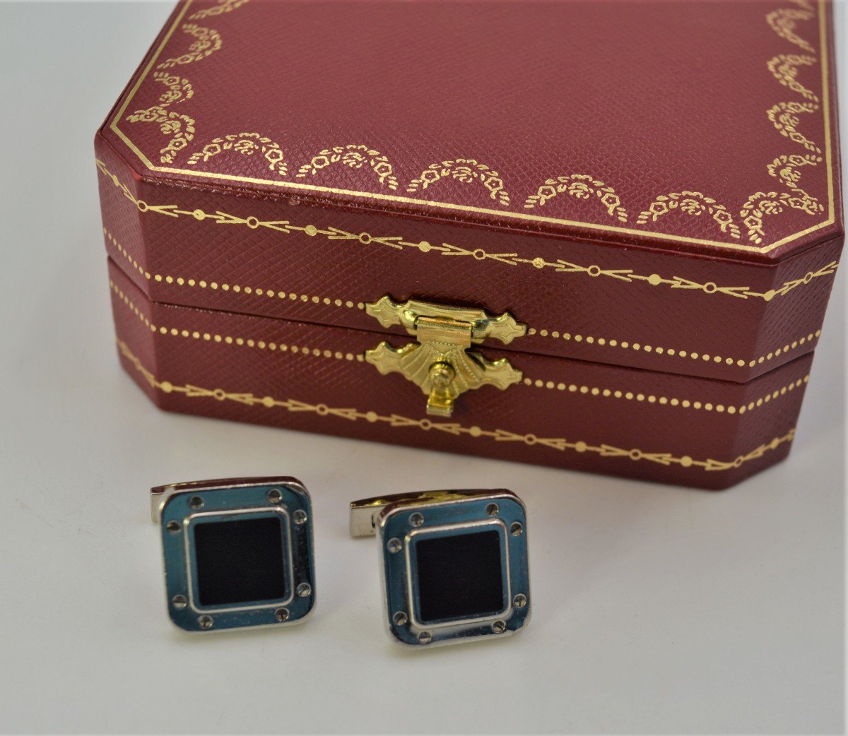 Cartier. Santos Cufflinks-photo-2