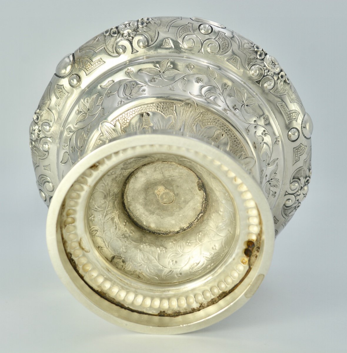 Proantic: Covered Cup In Silver, France Circa 1850 By Favier Orfèvre.