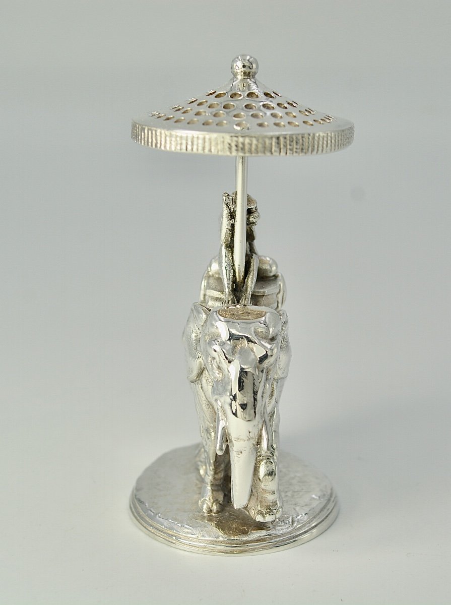 Christofle. Toothpick Holder In Silver Metal, 20th Century-photo-4