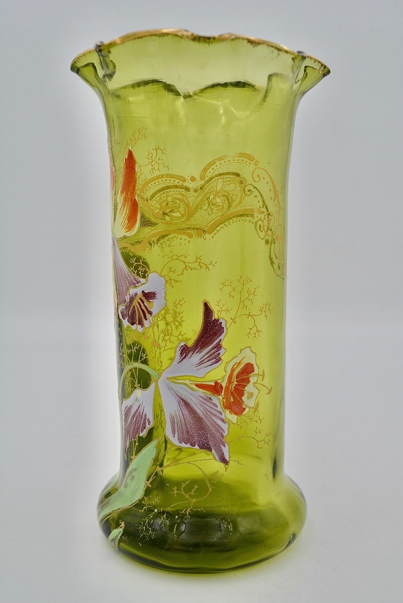 Legras / Saint-denis, Cylinder Vase Circa 1900-photo-2