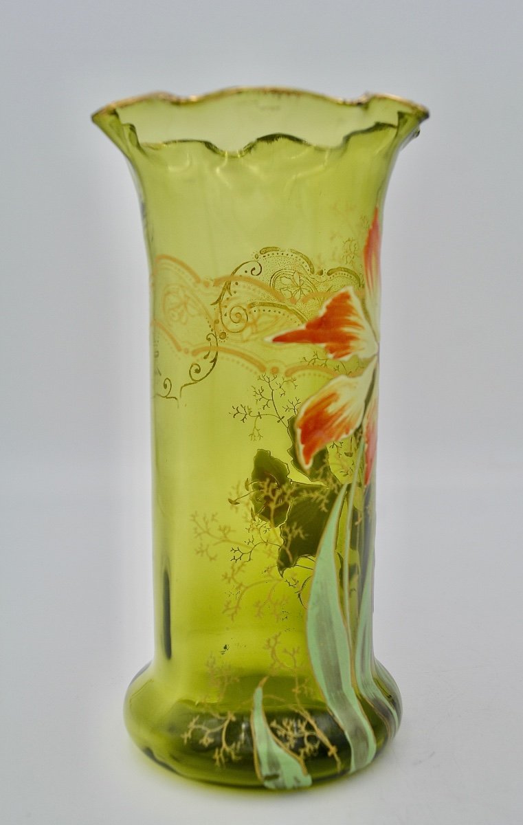 Legras / Saint-denis, Cylinder Vase Circa 1900-photo-8