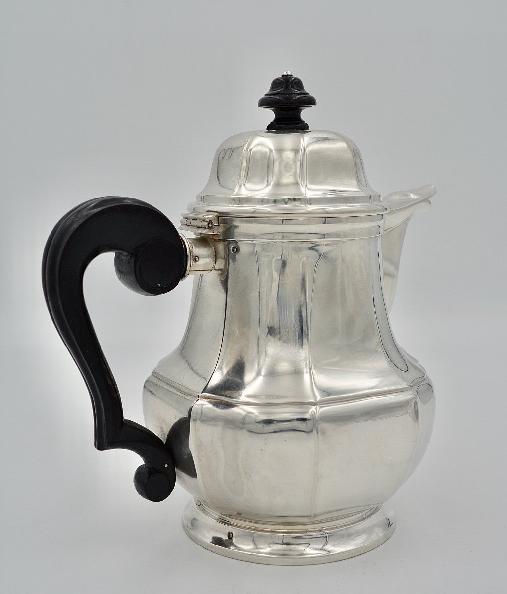 Christofle France. Silver Coffee Pot / Jug, Art Deco Period-photo-2