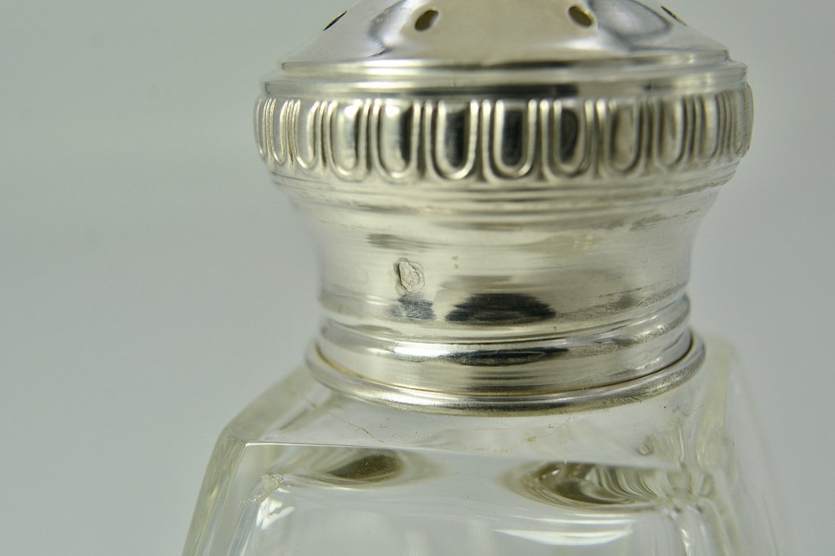 Glass And Silver Shaker France Circa 1900-photo-4