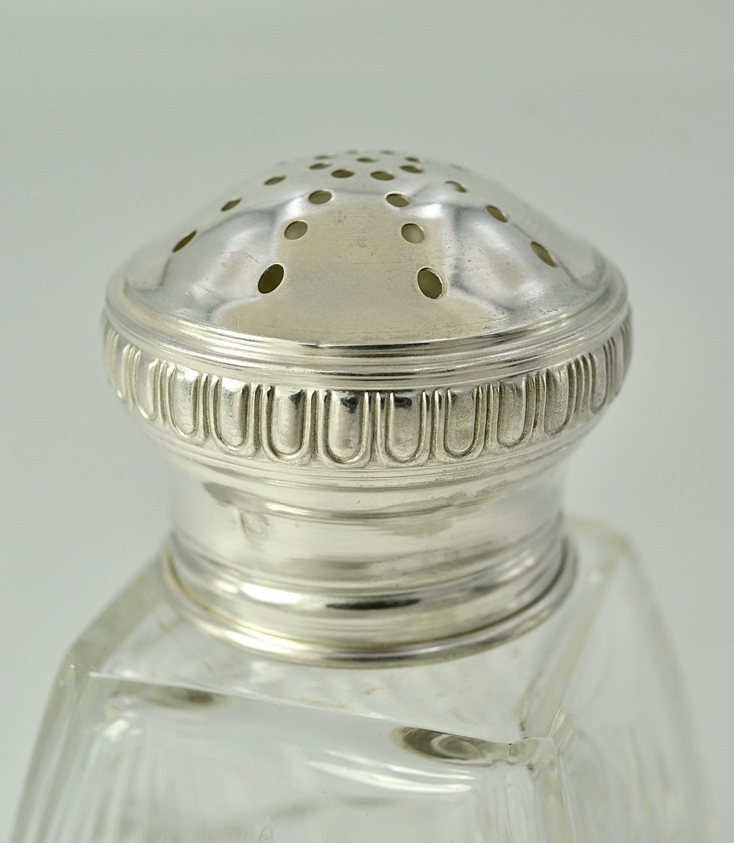 Glass And Silver Shaker France Circa 1900-photo-5