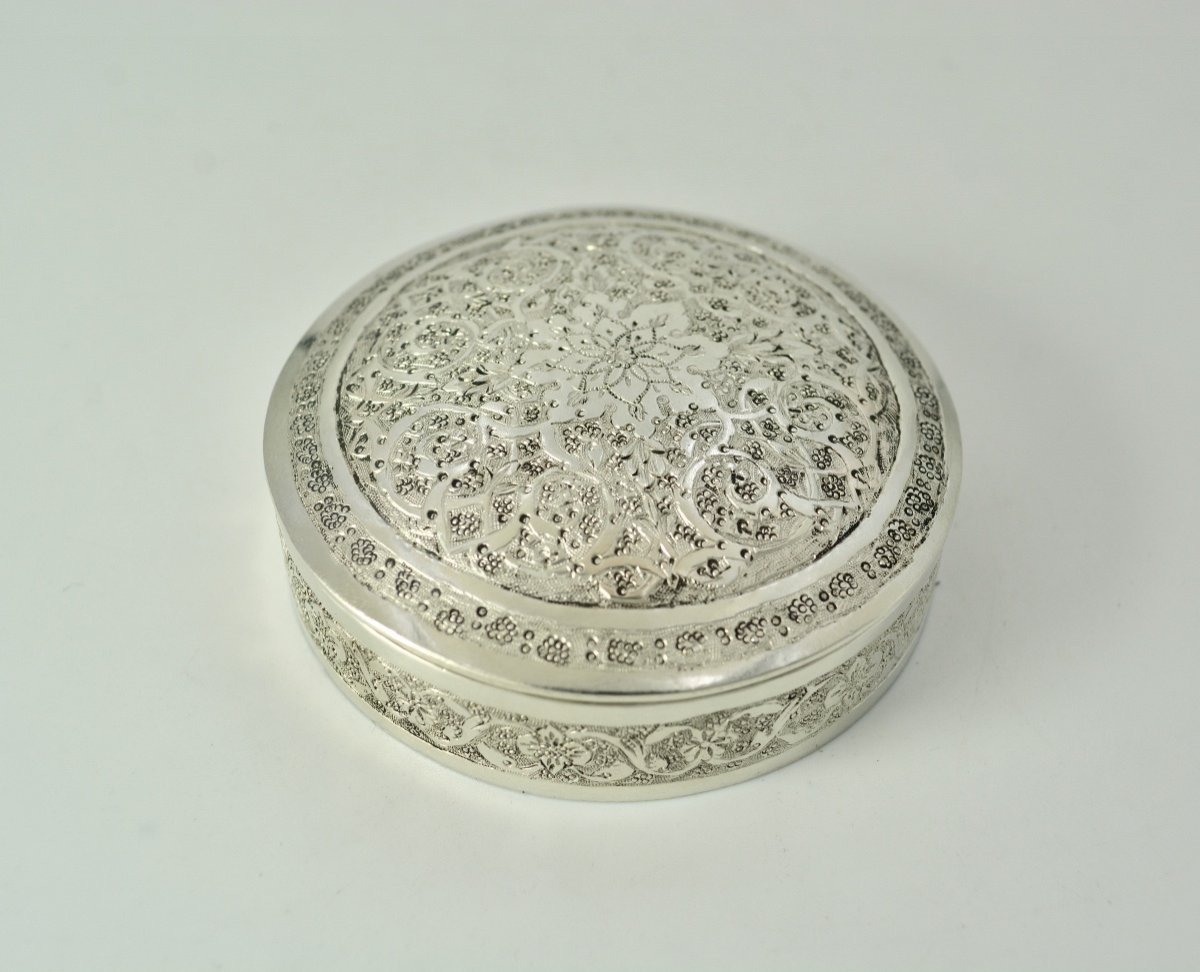 Islamic Art. Silver Box / Early 20th Century-photo-3