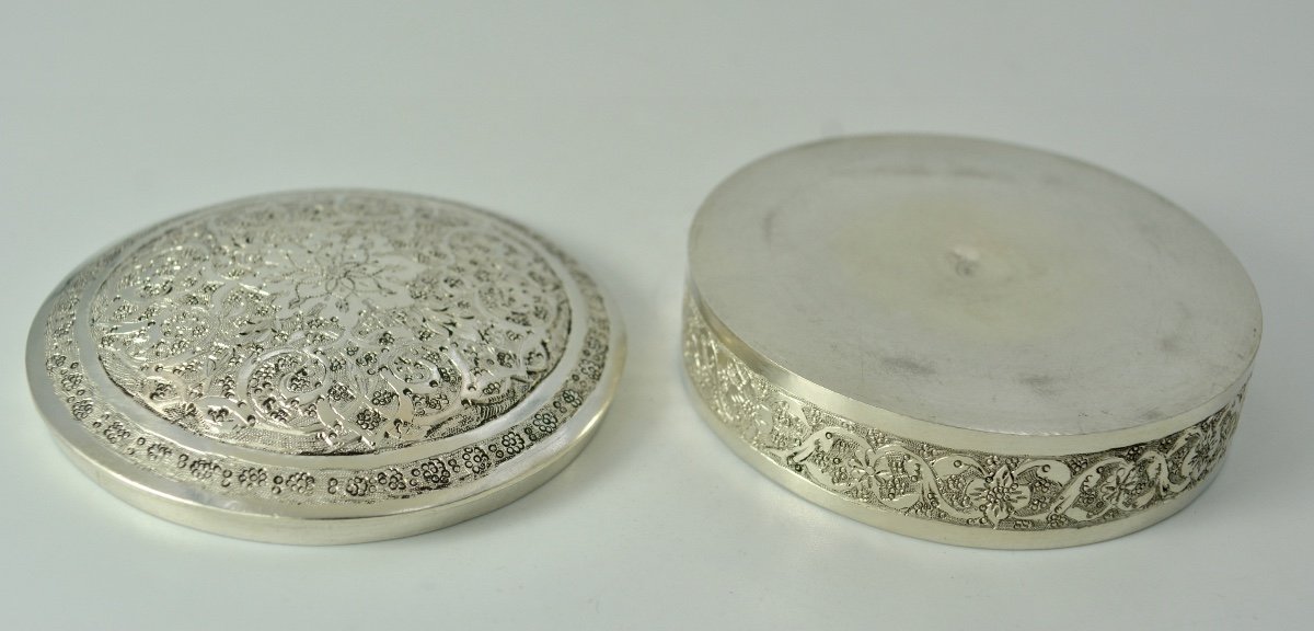 Islamic Art. Silver Box / Early 20th Century-photo-7