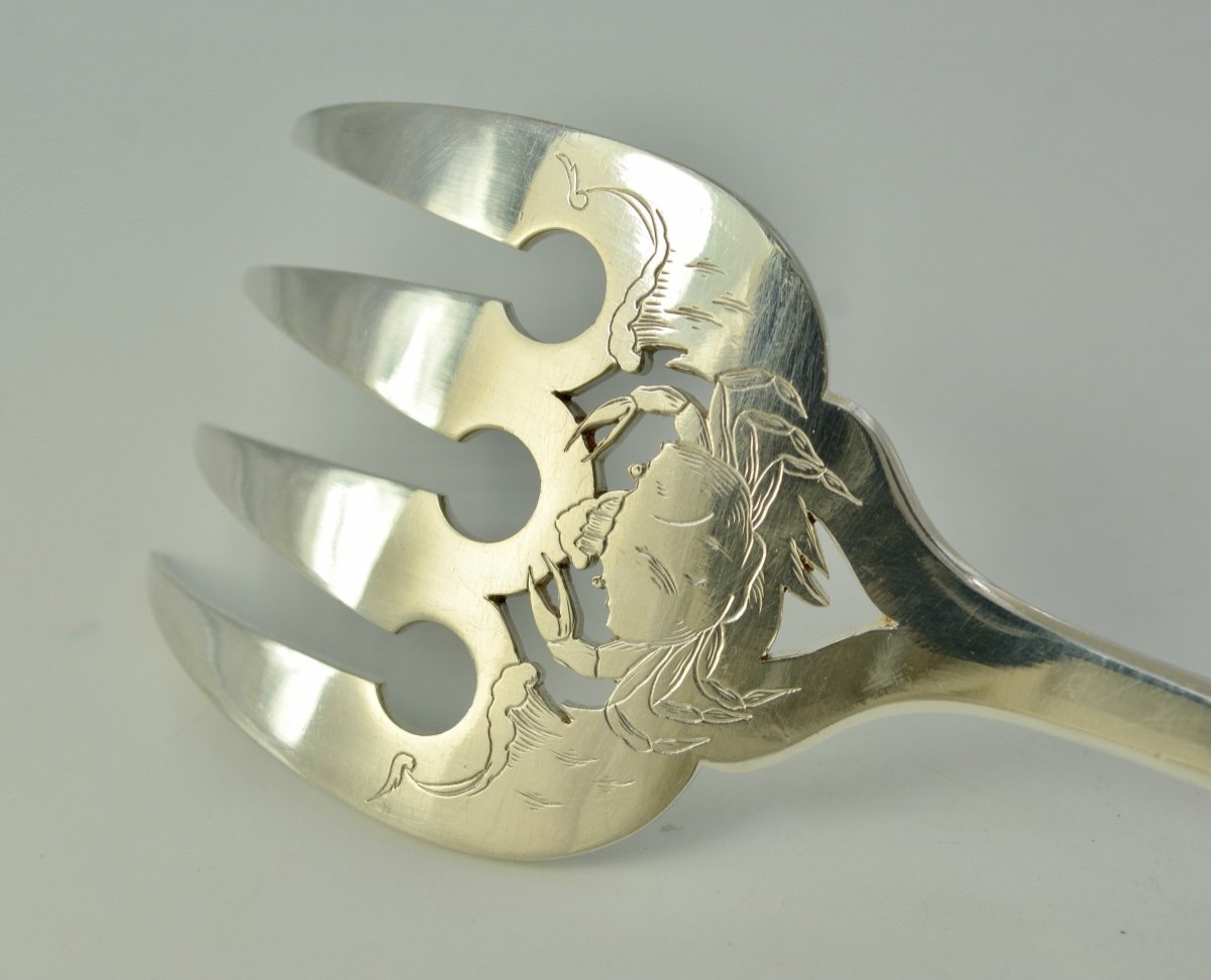 Christofle. Fish Service Cutlery/ Marly -photo-3