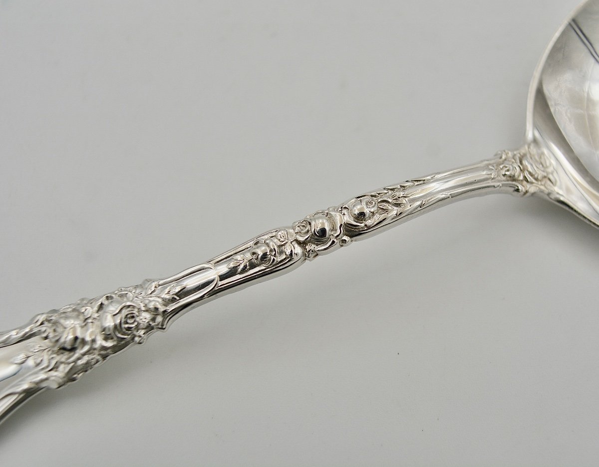Sauce Spoon In Silver / United States XIXth Century-photo-4