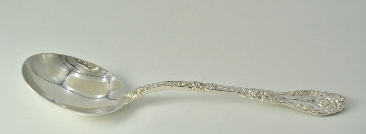 Sauce Spoon In Silver / United States XIXth Century-photo-1