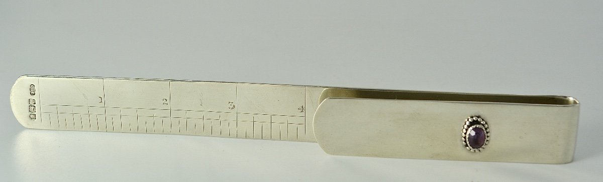 English Silver Bookmark Circa 1902-photo-1