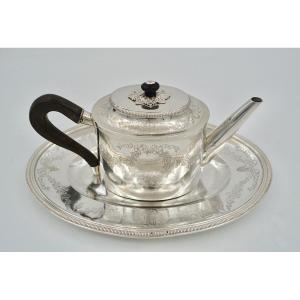 Teapot And Its Display In Silver France 18th Century, Circa 1787