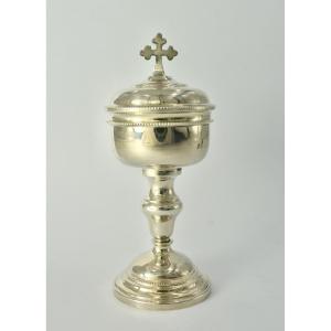 Travel Ciborium, Silver France 19th Century 