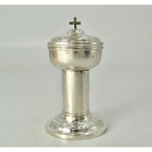 Silver Chrismatory Ciborium, France 19th Century Circa 1830