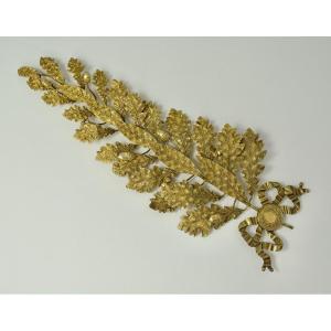 Silver Gilt Branch Decoration, France Circa 1900