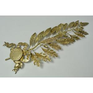 Gilded Silver Decoration, France Circa 1900