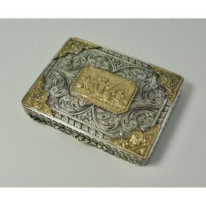 Engraved Silver Box, Germany Circa 1900