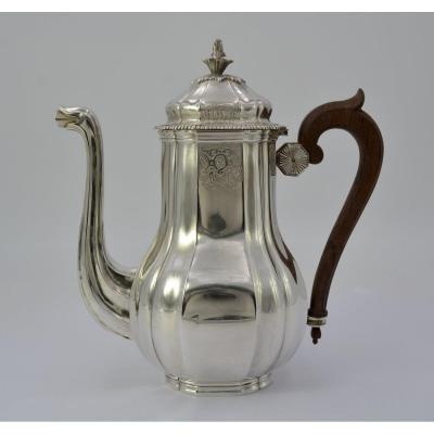 Silver Teapot, France XIXth Century Louis XIV Style