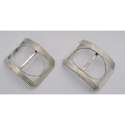 Silver Shoe Buckle / A Pair / France XIXth Century