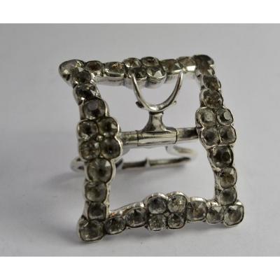 French Shoe Buckle 18th Century Circa 1756-1762