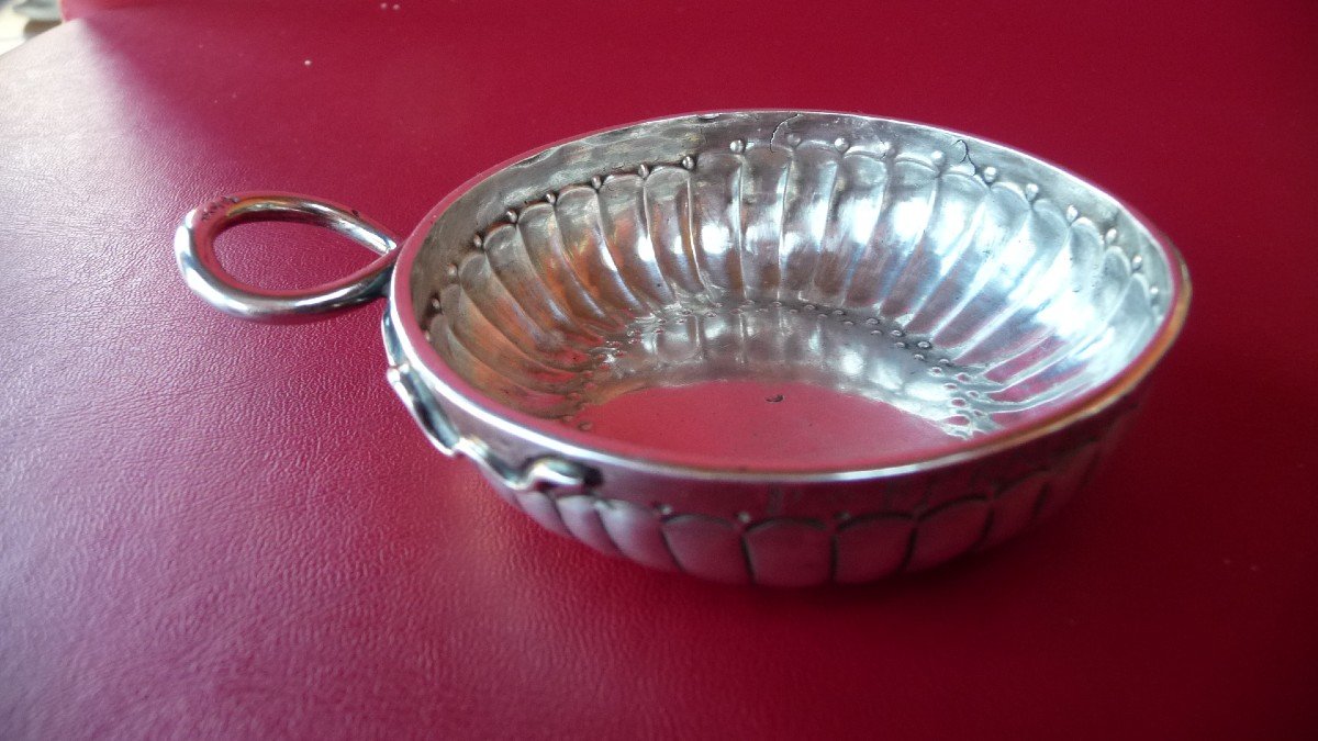 Rare Tastevin XVIIIth In Sterling Silver By Pierre Bachelier Châtellerault, (1784)