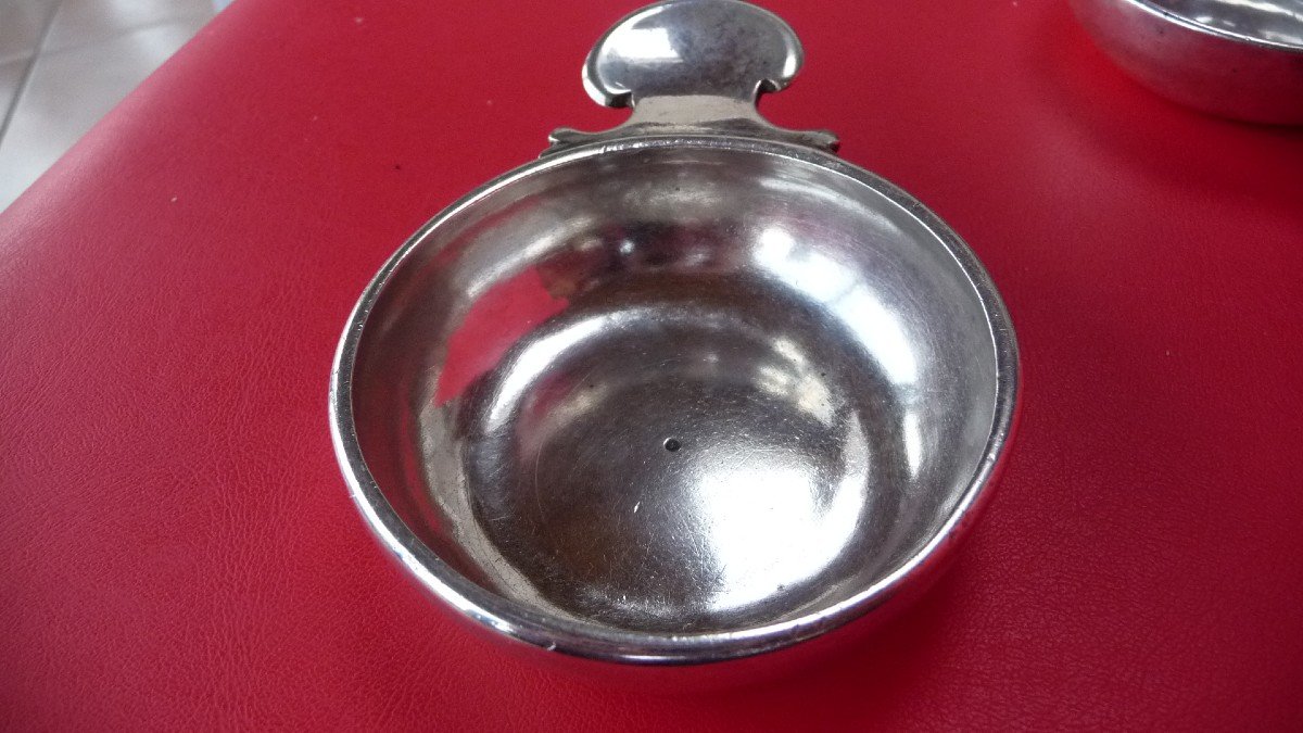 Paire De Tastevins En Argent Massif, d'époque Louis XV Datés: 1747-photo-2