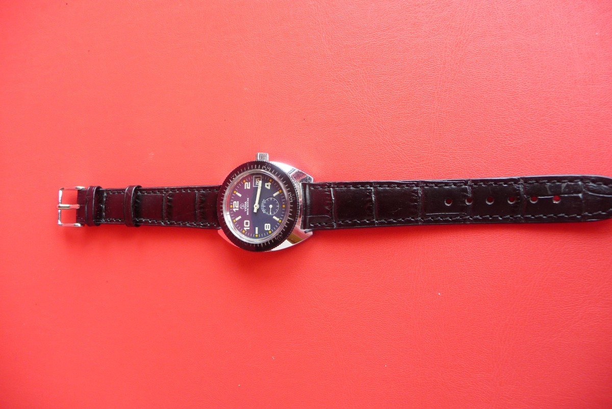 Yéma: Diving Watch (yema Sous Marine) Mechanical Steel, From The 70s-photo-2