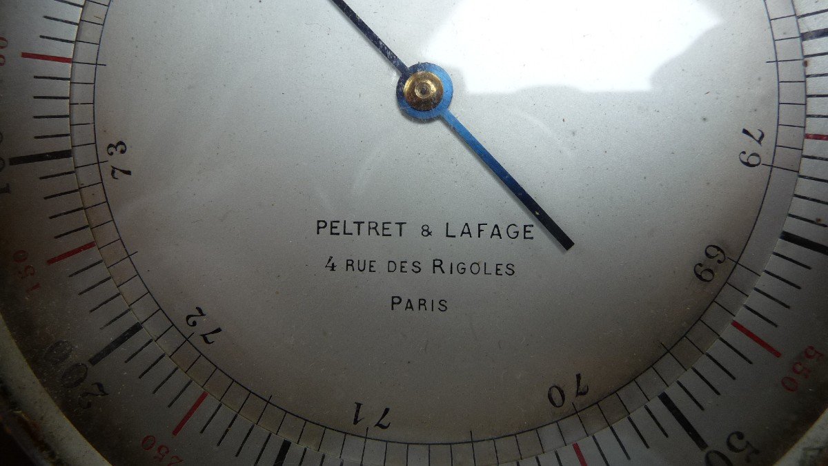 Compensated Altimeter Barometer, B30 Manufactured By Peltret And Lafarge Used In Aviation -photo-1