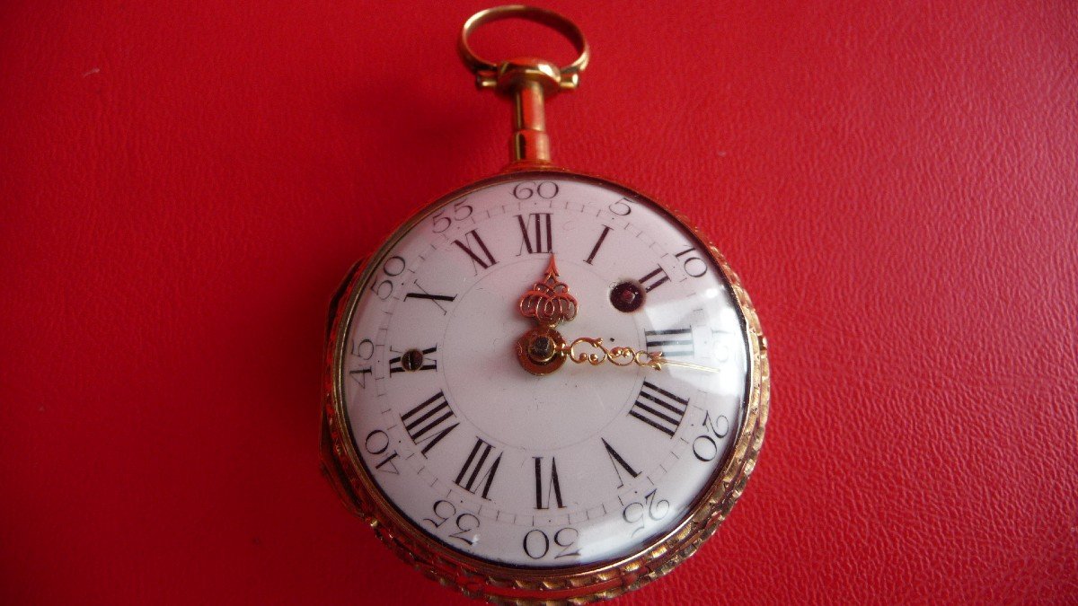 Very Fine Gold Watch With Toc Et Tact Chime From The Louis XVI Period By Dubois In Paris, Circa 1780-photo-3