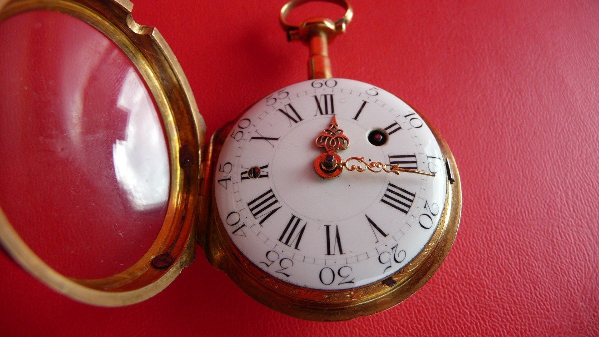 Very Fine Gold Watch With Toc Et Tact Chime From The Louis XVI Period By Dubois In Paris, Circa 1780-photo-2