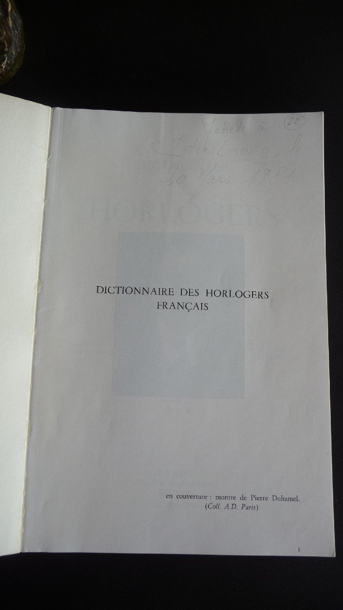 Tardy: Dictionary Of French Watchmakers. Original Edition 1971: Long Out Of Print-photo-2