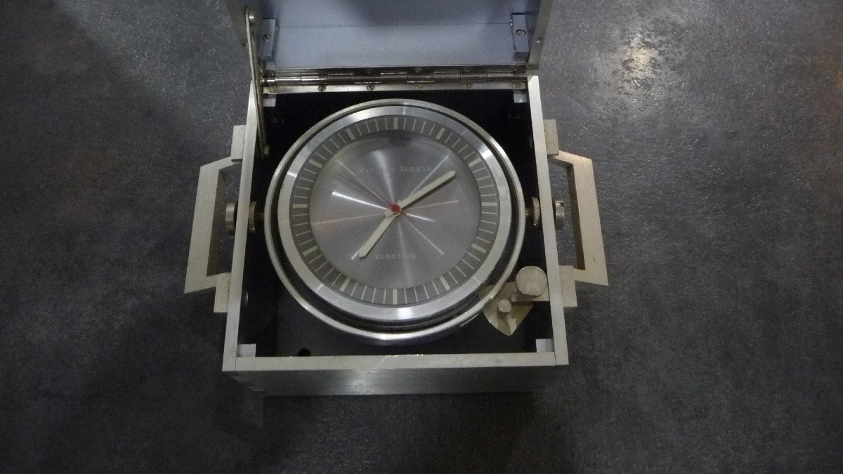 Chronomètre De Marine (mathew Norman), Entièrement En Aluminium. Milieu  Vingtiéme Siècle.-photo-3