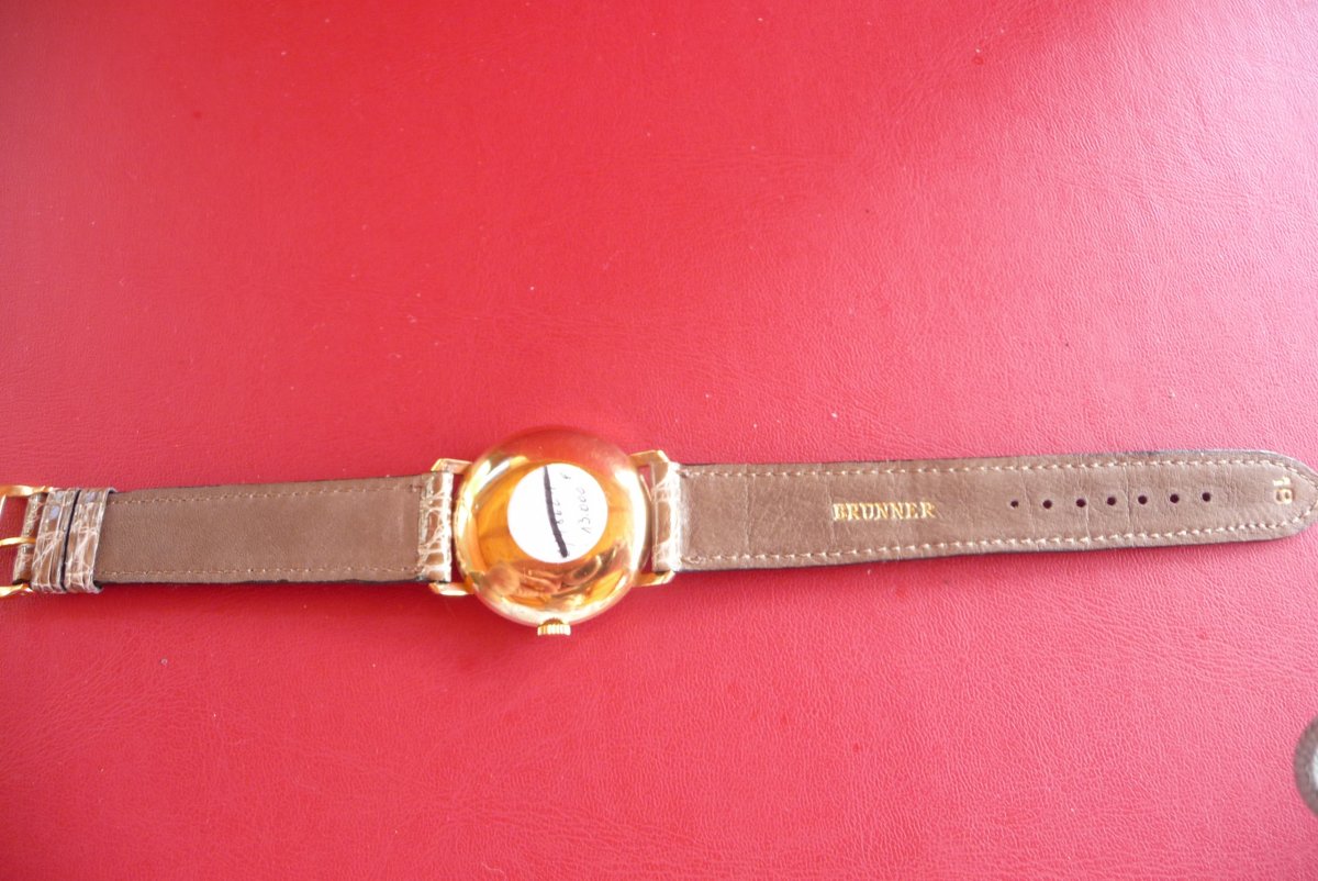 Proantic: Longines Men's Bracelet Watch In Gold 1957, New From Stock.