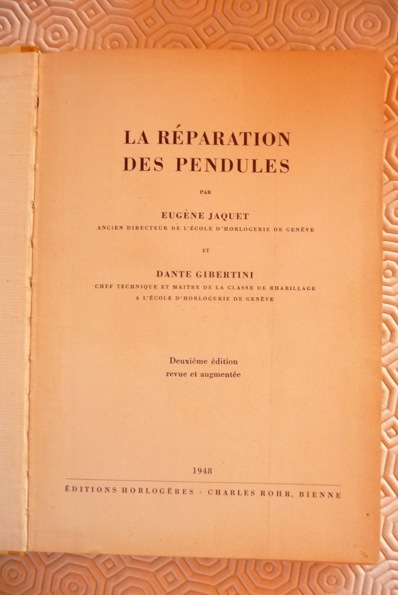 The Repair Of The Clocks Of Jaquet And Gibertini, Published In 1948-photo-2