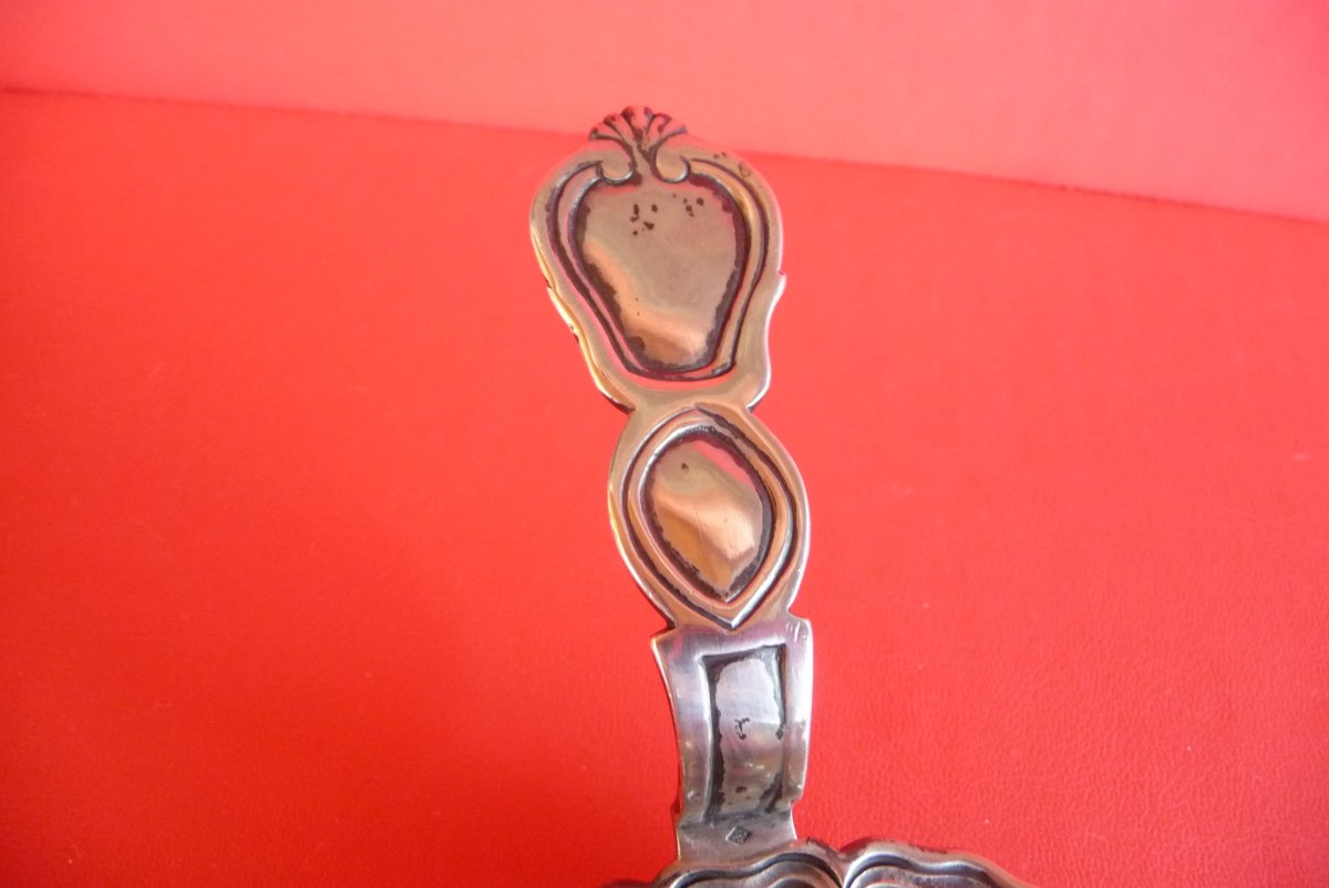 Regency Style Hand Candle Holder In Sterling Silver ,.-photo-4