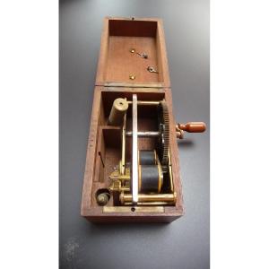 Clarke's Magneto-faradaic Apparatus For Electrotherapy. Mahogany Case, Circa 1870.