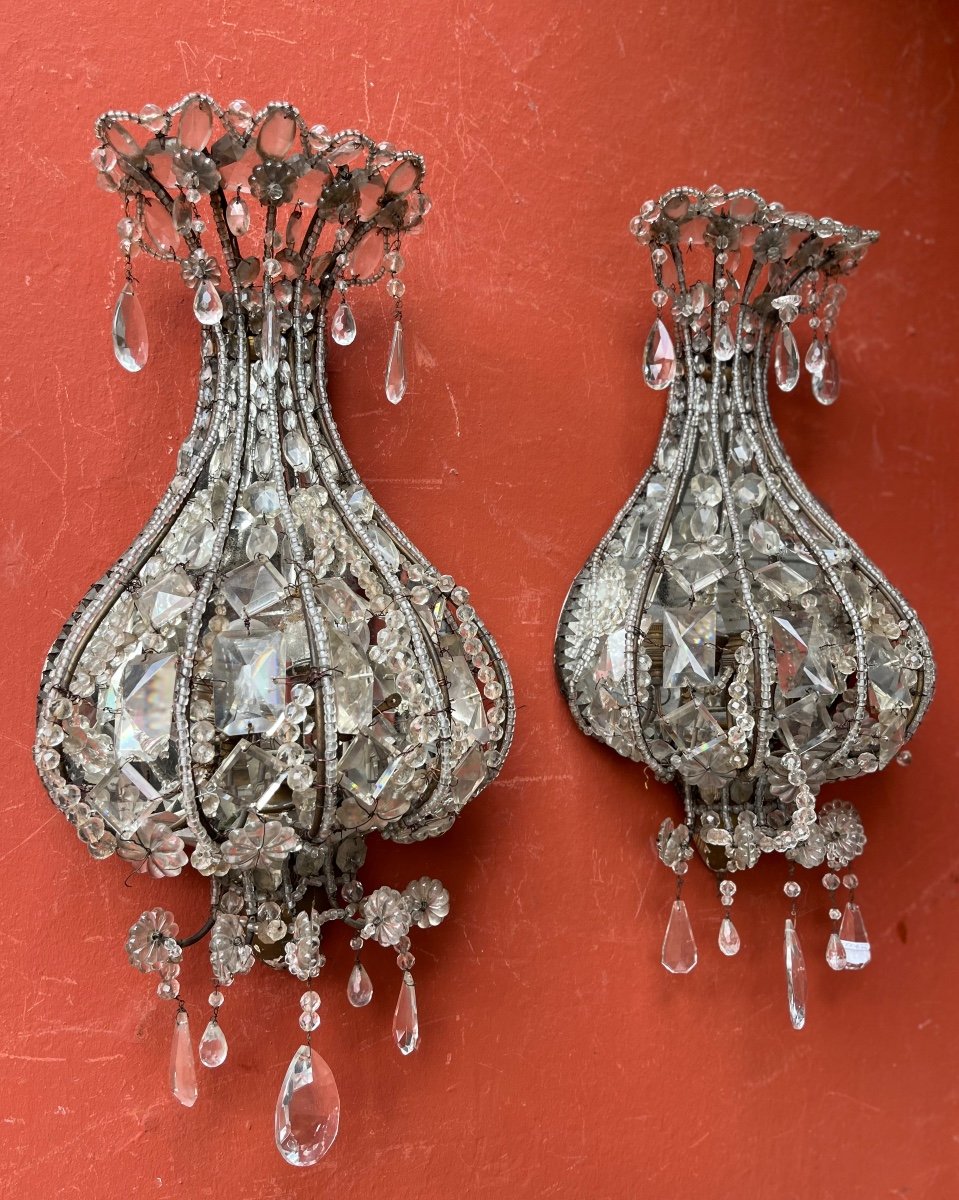 Pair Of Italian Sconces, Late 19th Century