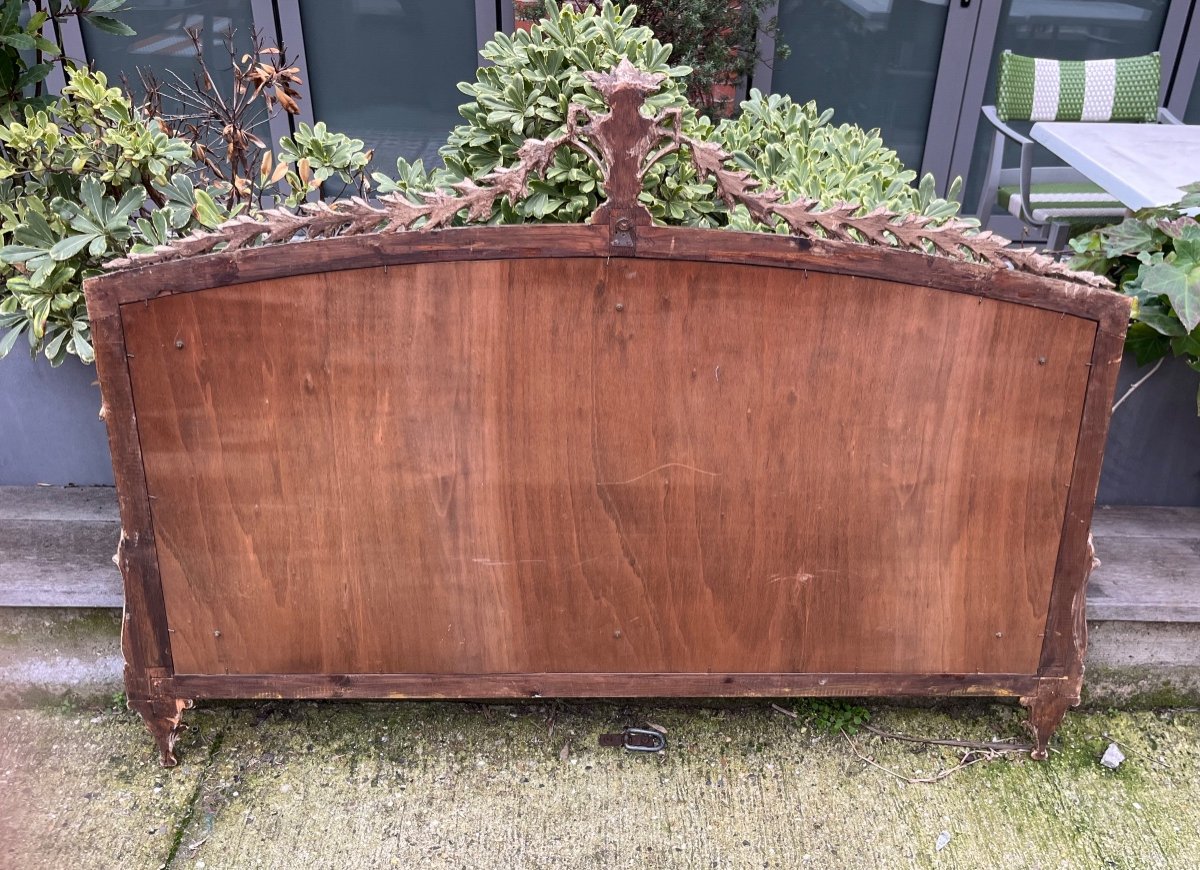 Gilded Wood Mirror Early 20th Century Louis XVI Style -photo-3