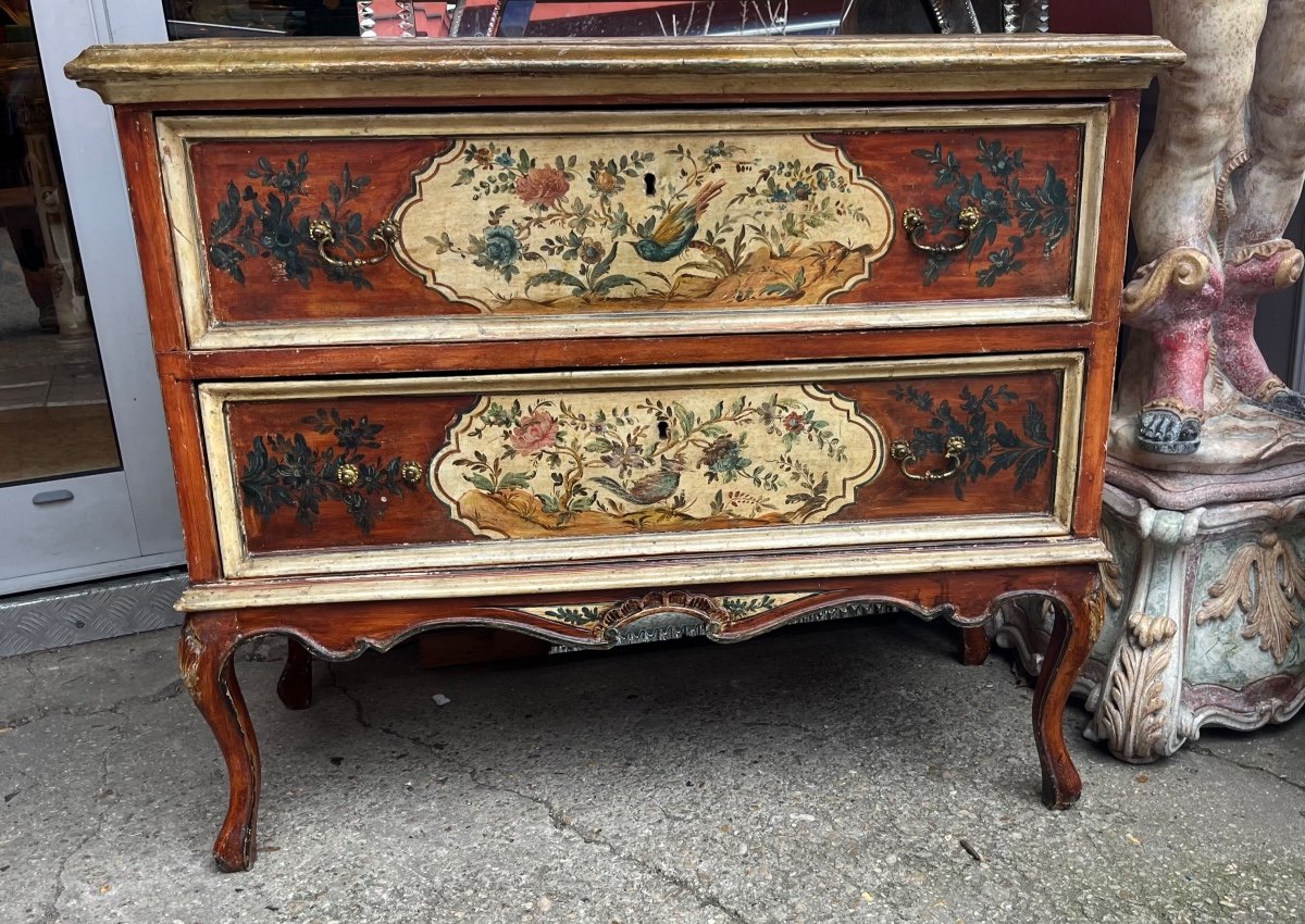 Italian Sicilian Chest Of Drawers, Late 19th Century-photo-3