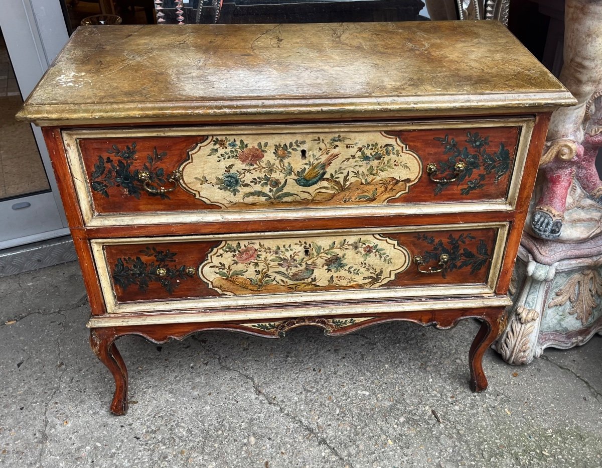 Italian Sicilian Chest Of Drawers, Late 19th Century