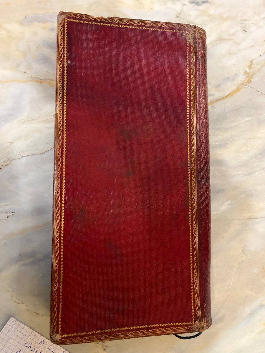 Red Shagreen Document Holder, Early 19th Century -photo-2