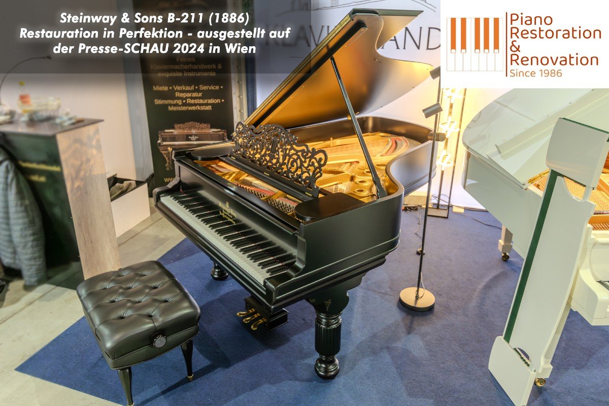 Piano à Queue Rénové Steinway & Sons B-211 – Demi-concert Historique