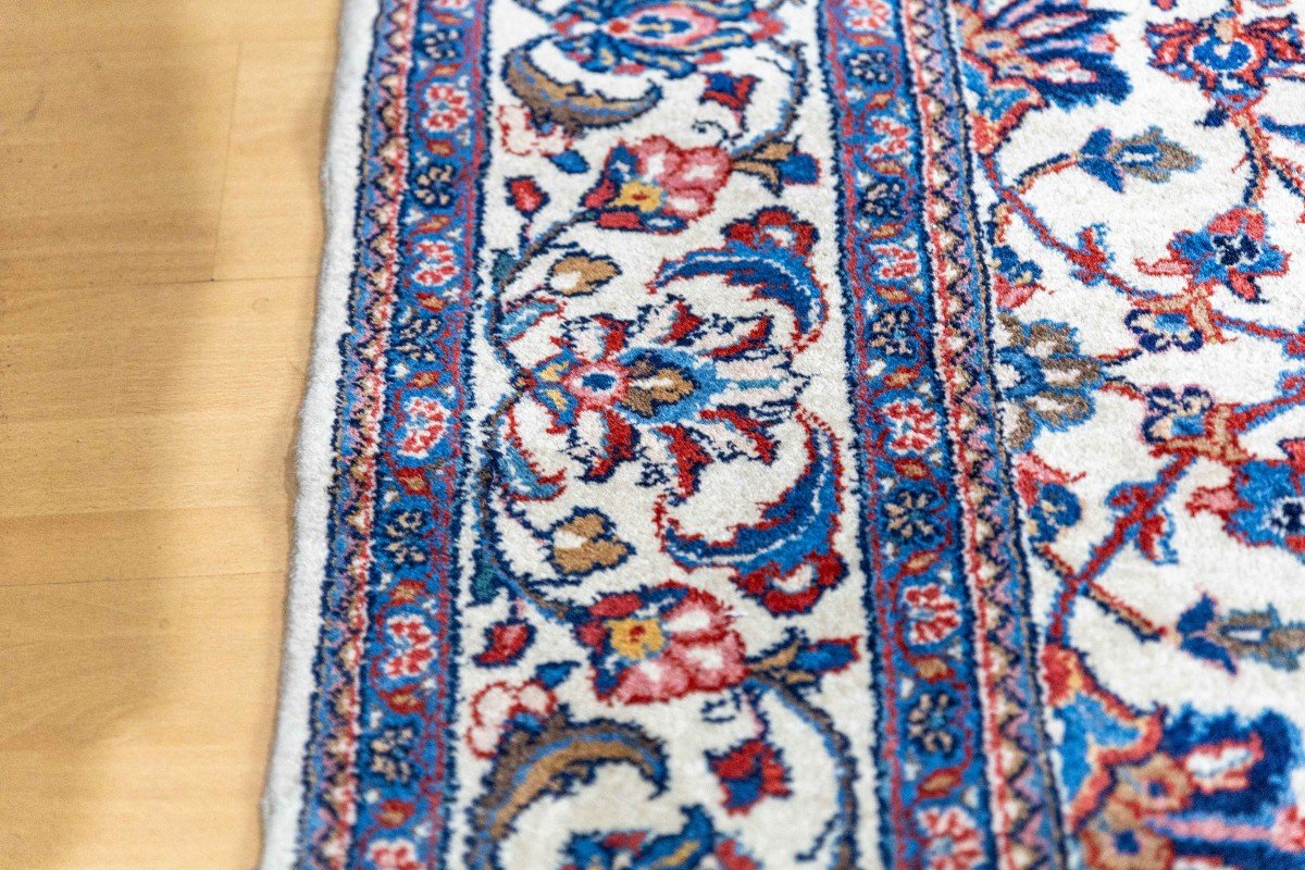 319x227 Cm Tapis Persan Sarough Farahan Noué à La Main-photo-5