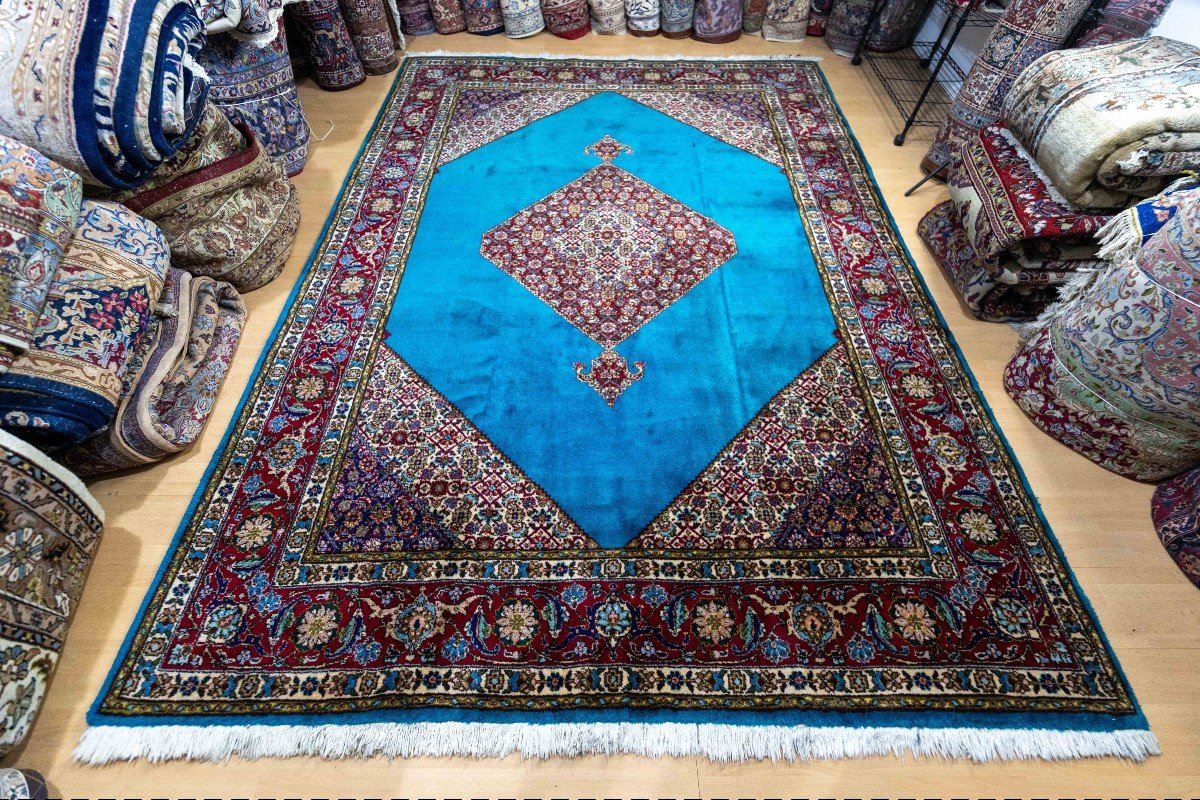 Couleur Rare 330x238 Cm Tapis Persan Noué à La Main Médaillon Tabriz-photo-3