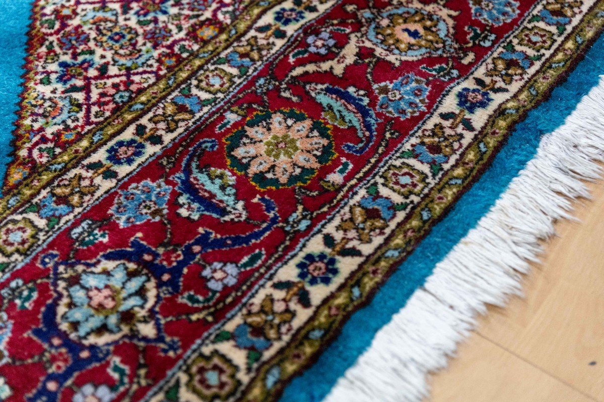 Couleur Rare 330x238 Cm Tapis Persan Noué à La Main Médaillon Tabriz-photo-3