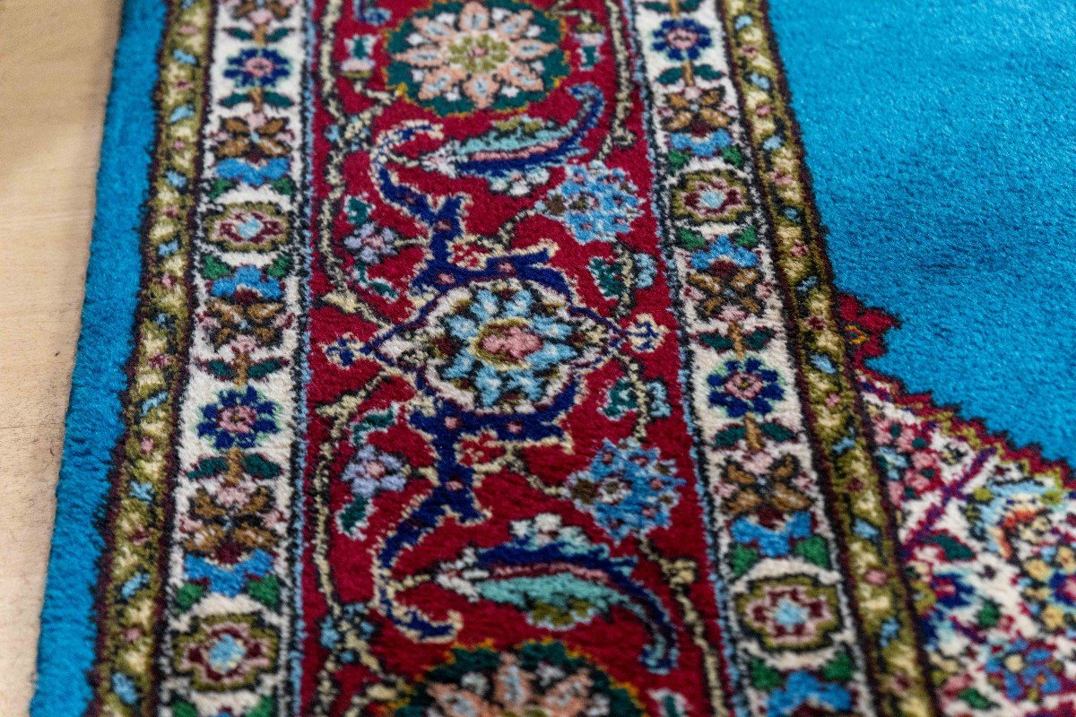 Couleur Rare 330x238 Cm Tapis Persan Noué à La Main Médaillon Tabriz-photo-4