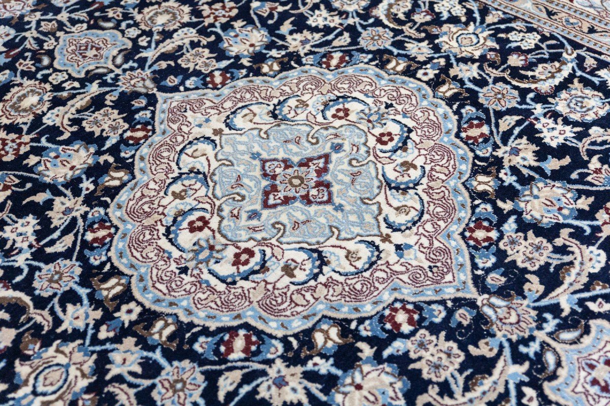 Tapis Persan Nain 9la Noué à La Main De 296x195 Cm-photo-2