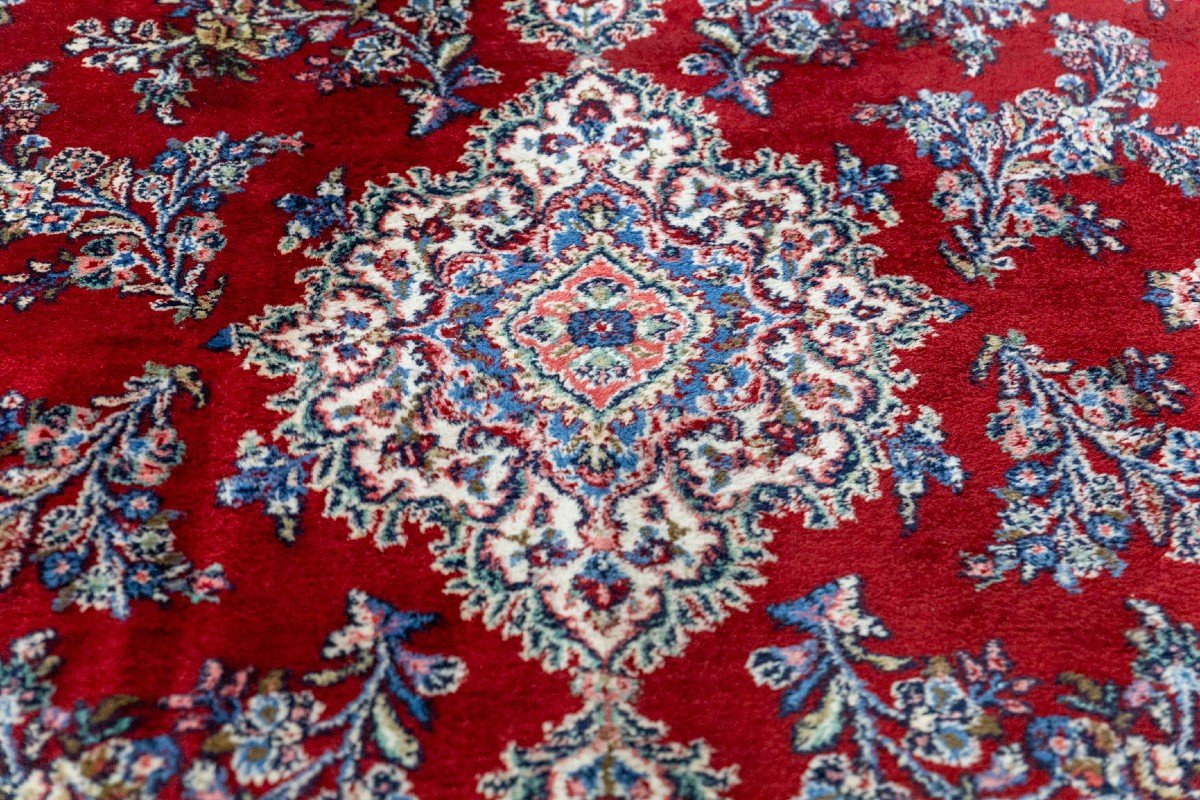 Tapis Persan Sarough Farahan Noué à La Main 325x244 Cm-photo-4