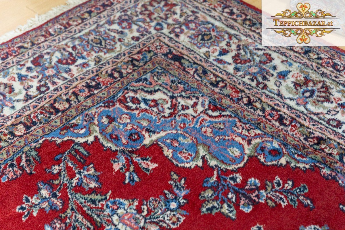 Tapis Persan Sarough Farahan Noué à La Main 325x244 Cm-photo-1