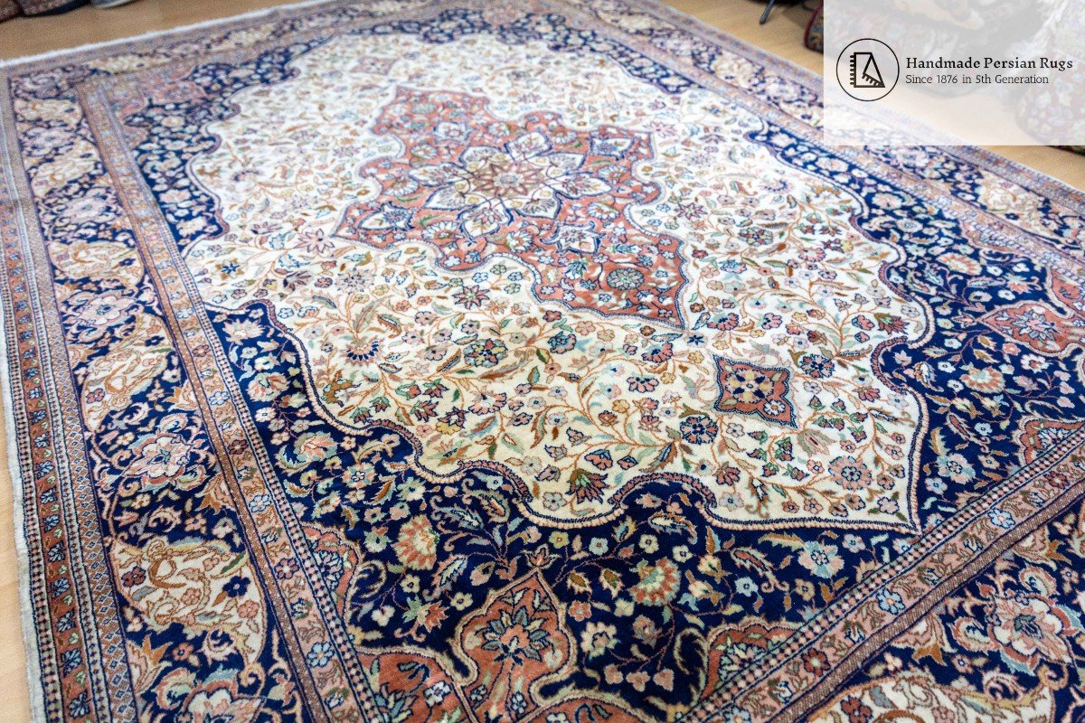 317x221 Cm Genuine Hand-knotted Oriental Carpet Kayseri Turkey | Beige-photo-2